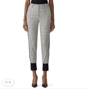 Women's Black and Gray Designer Jogger Pants